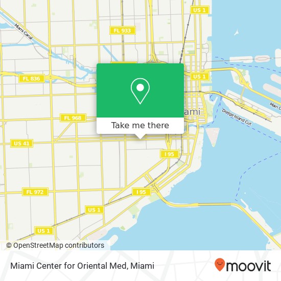 Miami Center for Oriental Med map