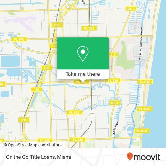 On the Go Title Loans map