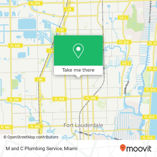 M and C Plumbing Service map