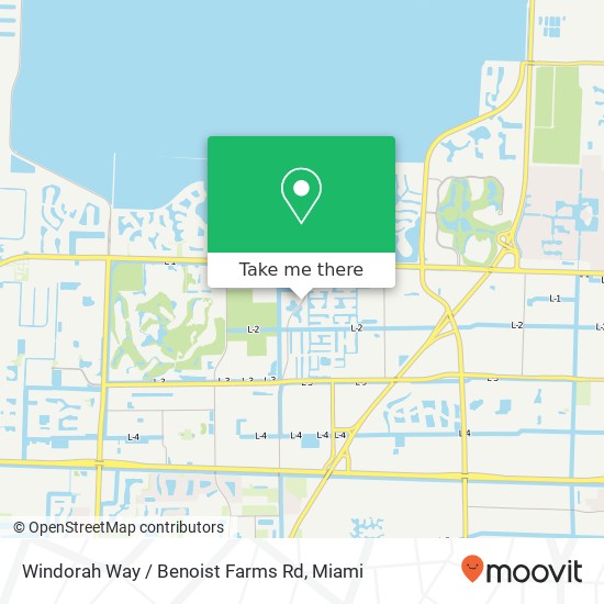 Windorah Way / Benoist Farms Rd map