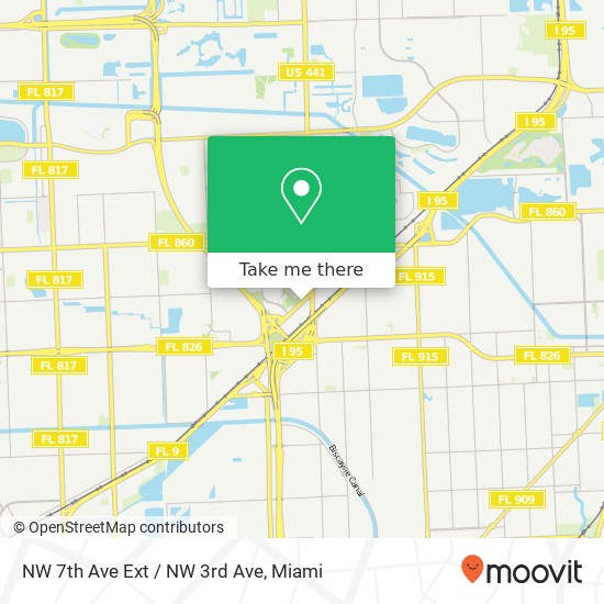 Mapa de NW 7th Ave Ext / NW 3rd Ave