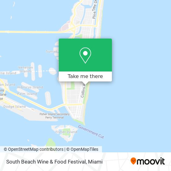 South Beach Wine & Food Festival map