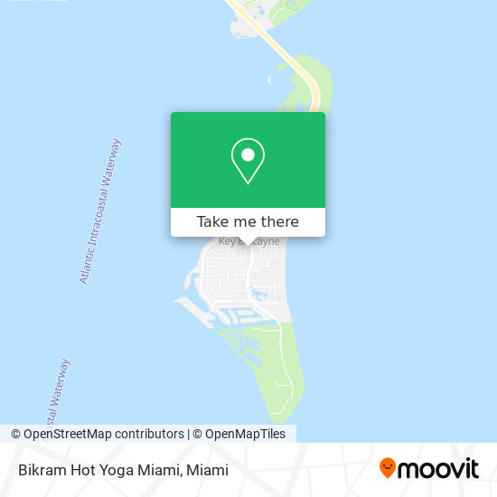 Bikram Hot Yoga Miami map
