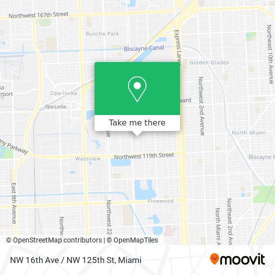 Mapa de NW 16th Ave / NW 125th St