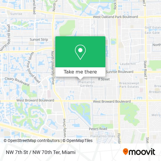 Mapa de NW 7th St / NW 70th Ter
