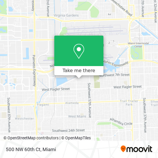 Mapa de 500 NW 60th Ct