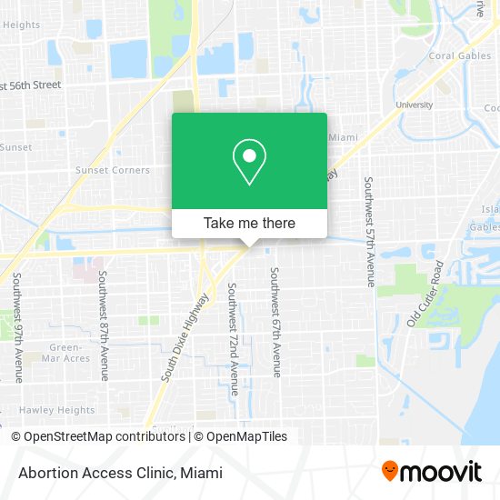 Abortion Access Clinic map