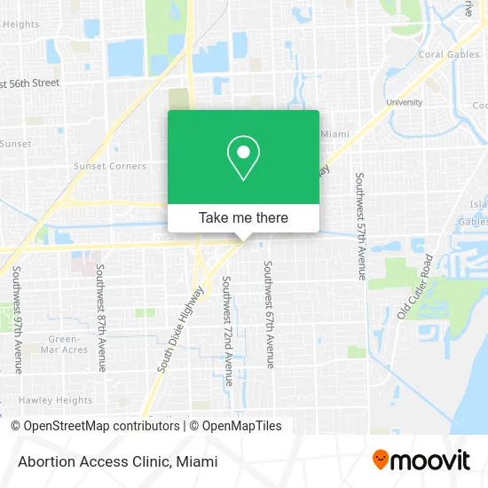 Abortion Access Clinic map