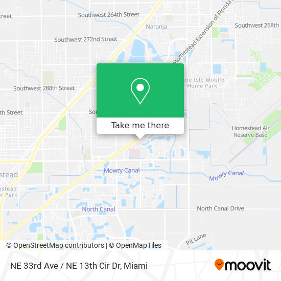 NE 33rd Ave / NE 13th Cir Dr map