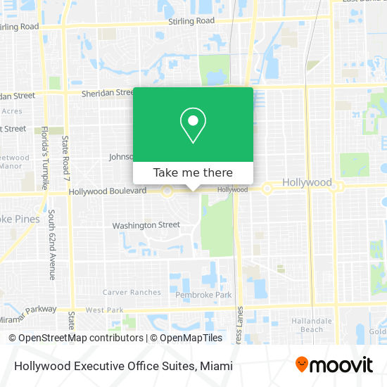 Mapa de Hollywood Executive Office Suites