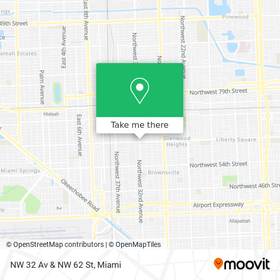 Mapa de NW 32 Av & NW 62 St