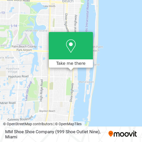 MM Shoe Shoe Company (999 Shoe Outlet Nine) map