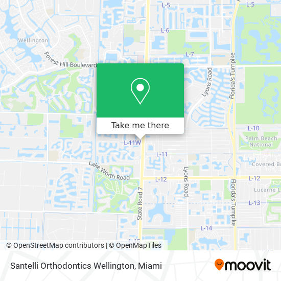 Santelli Orthodontics Wellington map