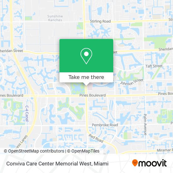 Conviva Care Center Memorial West map