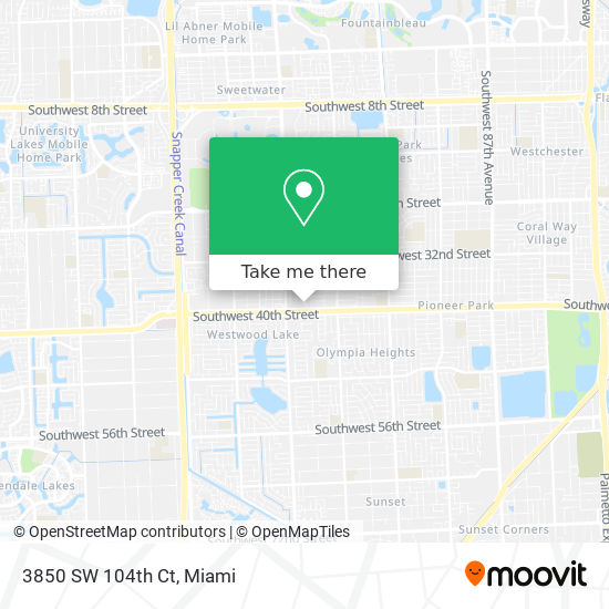 3850 SW 104th Ct map