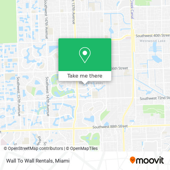 Wall To Wall Rentals map