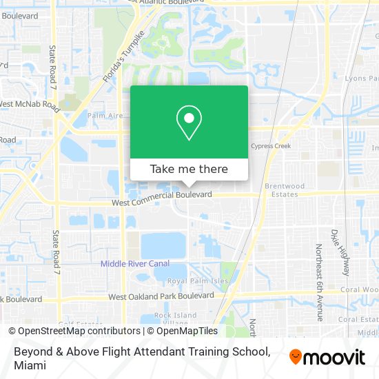 Mapa de Beyond & Above Flight Attendant Training School
