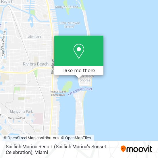 Mapa de Sailfish Marina Resort (Sailfish Marina's Sunset Celebration)