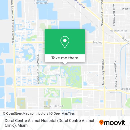 Mapa de Doral Centre Animal Hospital