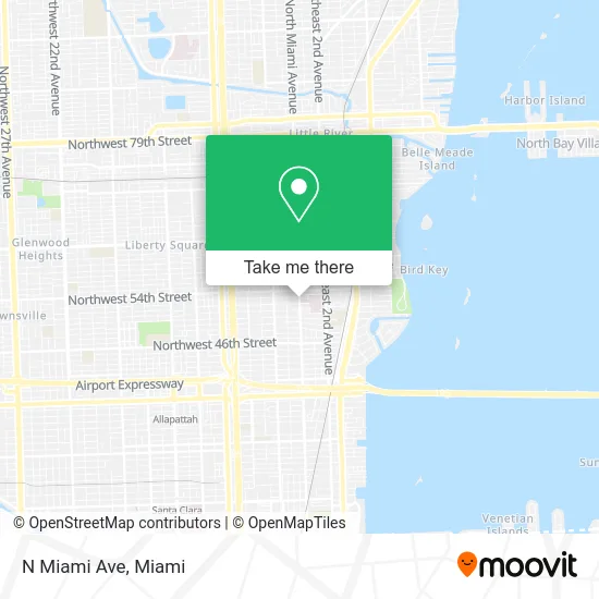 N Miami Ave map