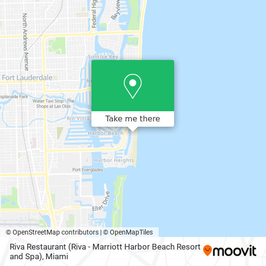 Riva Restaurant (Riva - Marriott Harbor Beach Resort and Spa) map