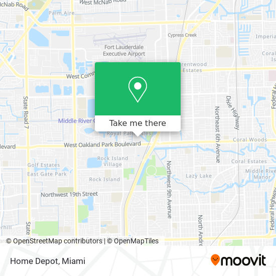 Home Depot map