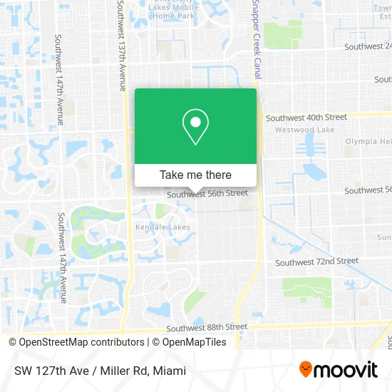 SW 127th Ave / Miller Rd map