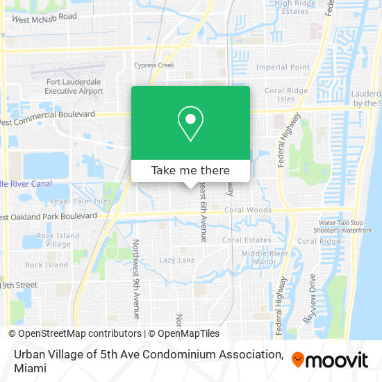 Mapa de Urban Village of 5th Ave Condominium Association
