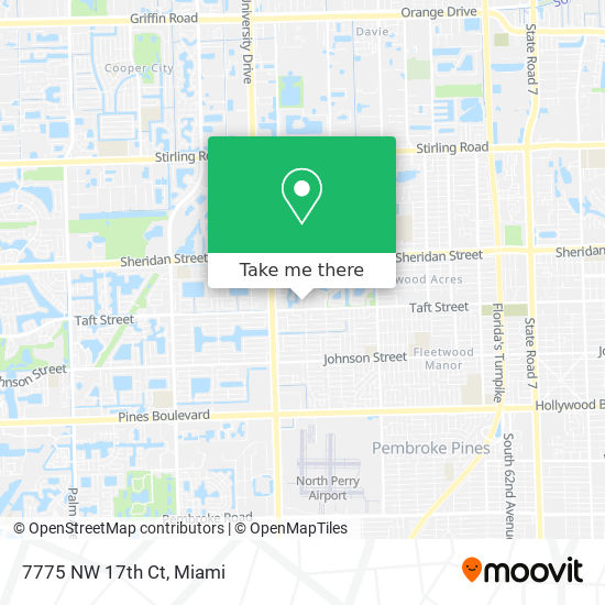 Mapa de 7775 NW 17th Ct