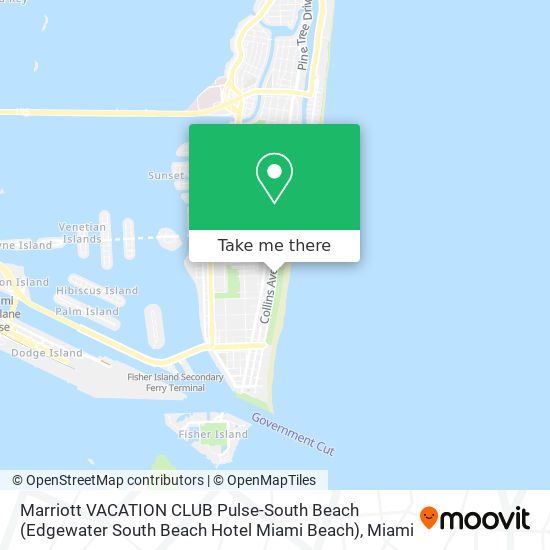 Marriott VACATION CLUB Pulse-South Beach (Edgewater South Beach Hotel Miami Beach) map