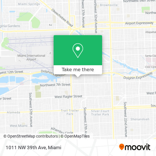 1011 NW 39th Ave map