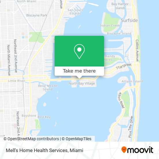 Mell's Home Health Services map