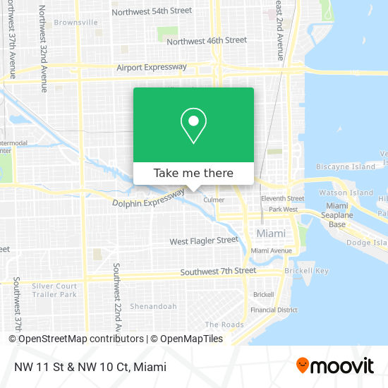 NW 11 St & NW 10 Ct map