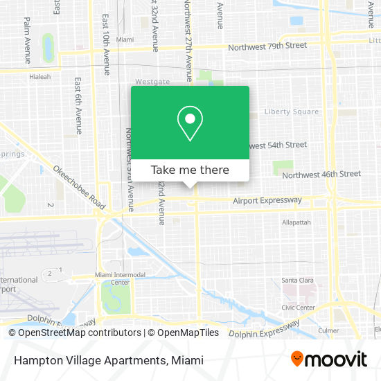 Hampton Village Apartments map