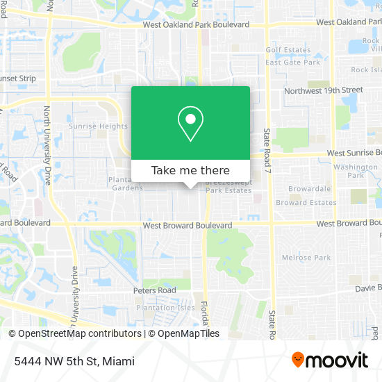 5444 NW 5th St map