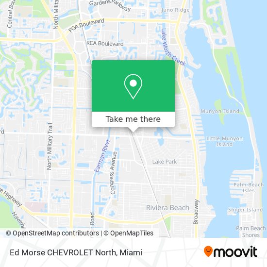 Mapa de Ed Morse CHEVROLET North