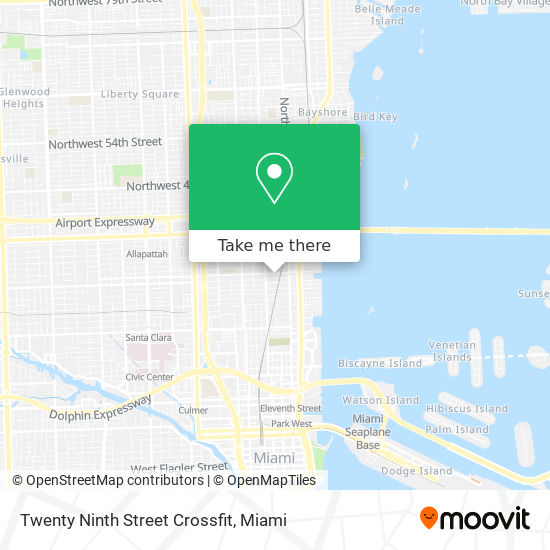 Twenty Ninth Street Crossfit map