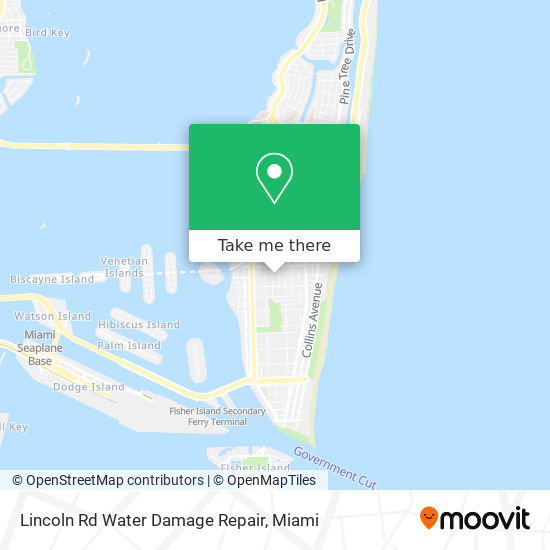 Lincoln Rd Water Damage Repair map