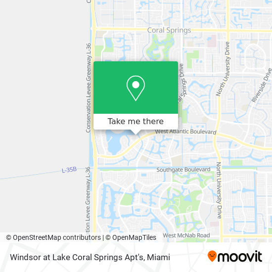 Windsor at Lake Coral Springs Apt's map