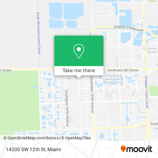 14200 SW 12th St map
