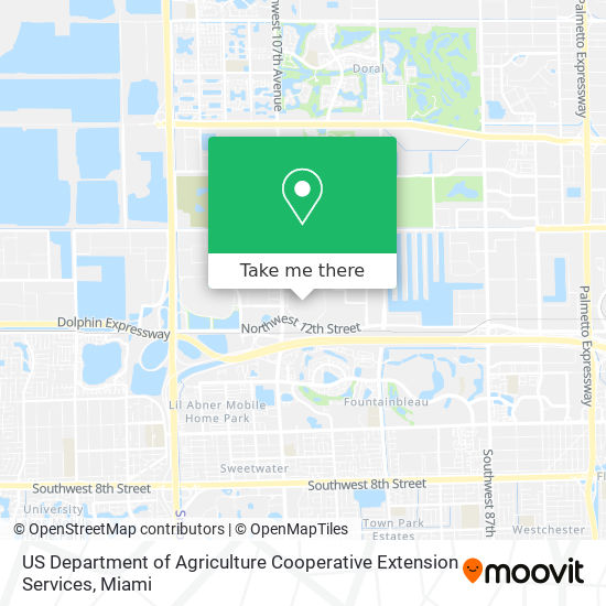 US Department of Agriculture Cooperative Extension Services map