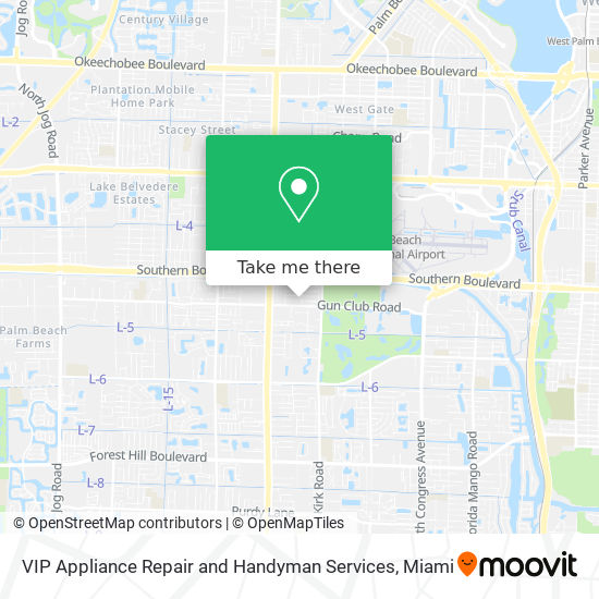 VIP Appliance Repair and Handyman Services map