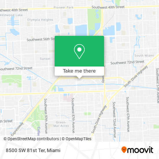 Mapa de 8500 SW 81st Ter