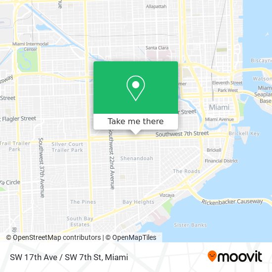 SW 17th Ave / SW 7th St map