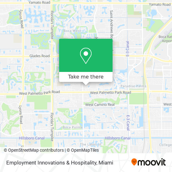 Employment Innovations & Hospitality map