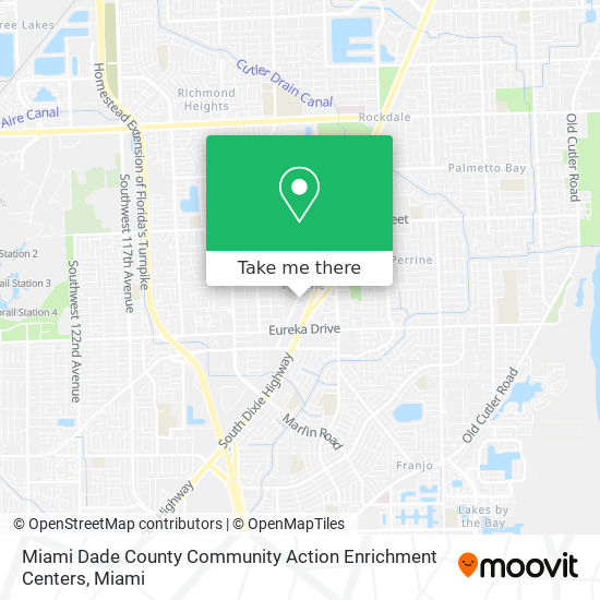 Miami Dade County Community Action Enrichment Centers map