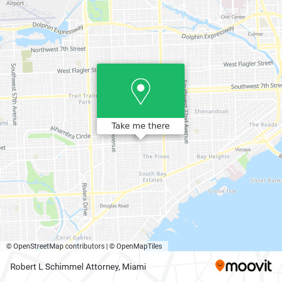 Robert L Schimmel Attorney map