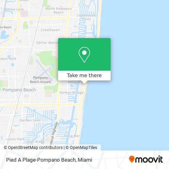 Mapa de Pied A Plage-Pompano Beach