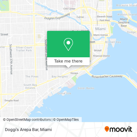 Doggi's Arepa Bar map