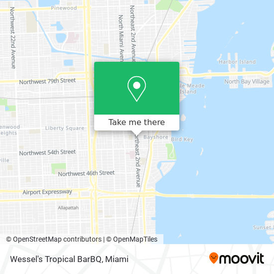 Wessel's Tropical BarBQ map